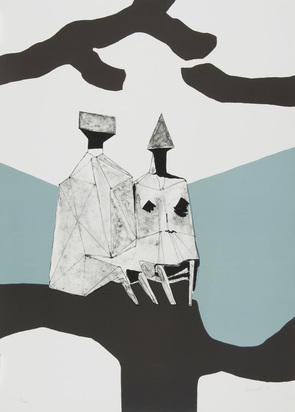 Two Seated Figures