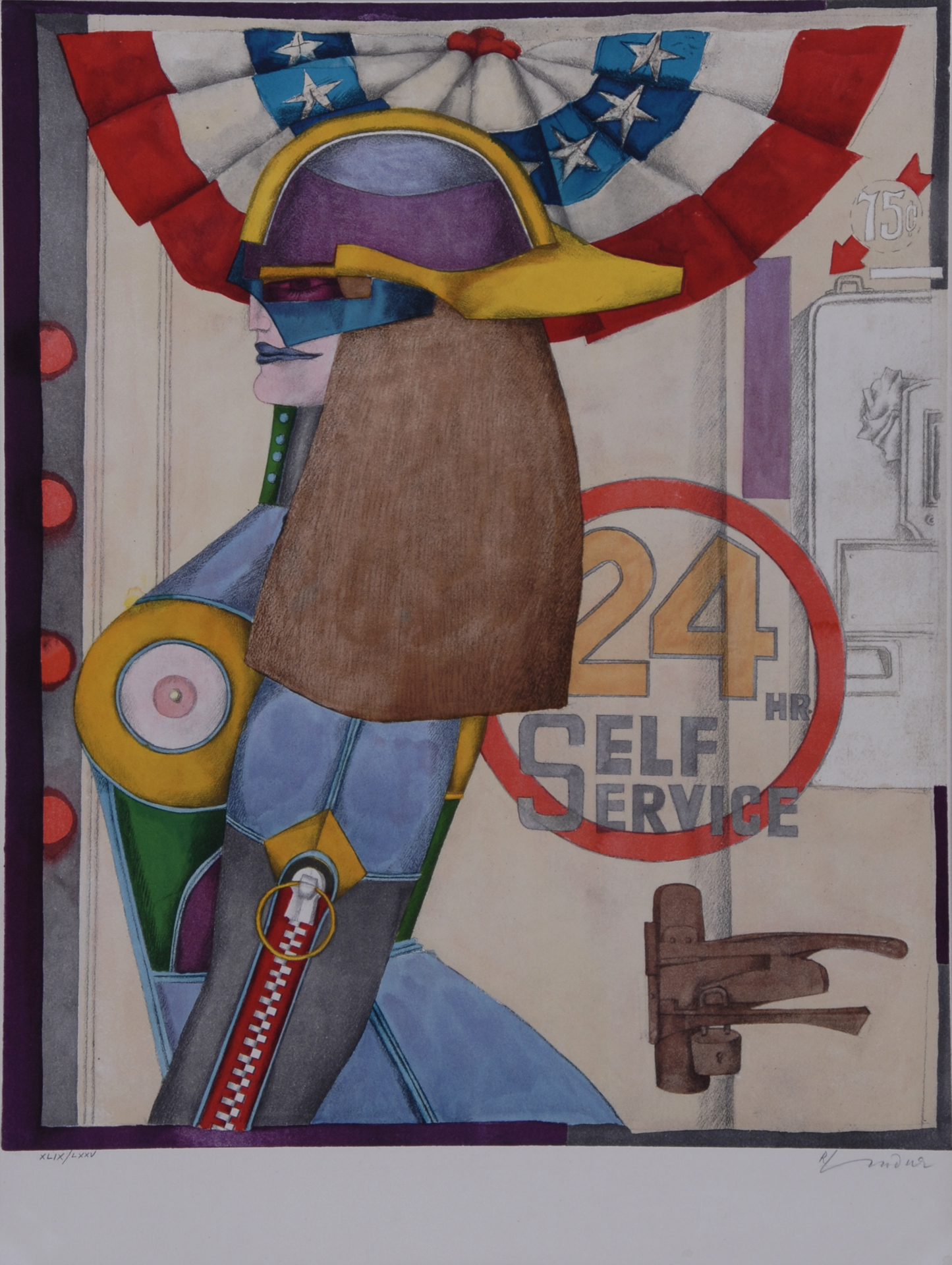 Richard Lindner, 24 Hour Self Service, aus "Fun City"