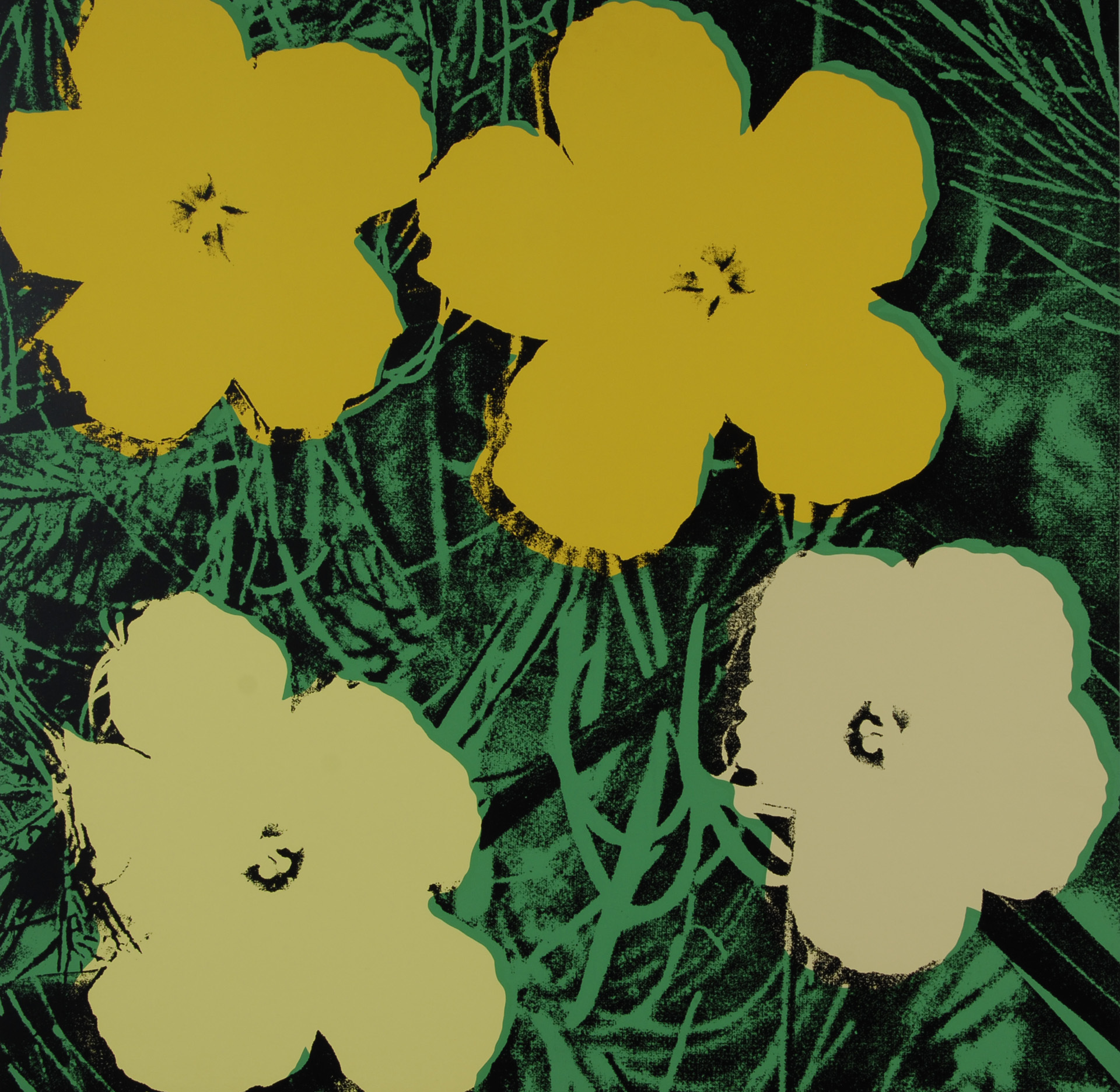 Andy Warhol, (nach). 3 Blätter aus "Flowers"