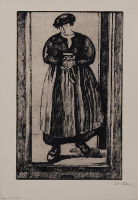 Dans l'escalier