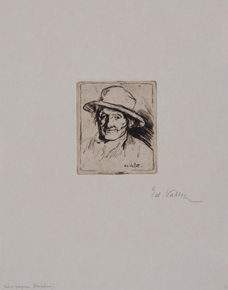 2 Blätter: Vieux paysan, 1903; Les paysans musiciens