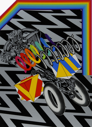 2 sheets: Untitled, 1968; Doublebubblebrain