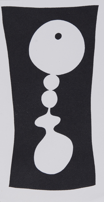 Von Näbeln gezeugt, from "Hans Arp, Elemente, Woodcuts, Entwürfe aus dem Jahr 1920"