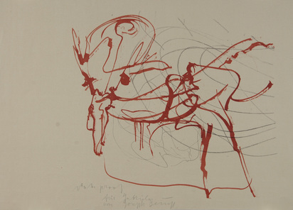 Ohne Titel (Hirsch und Sonne), aus "Spur I"