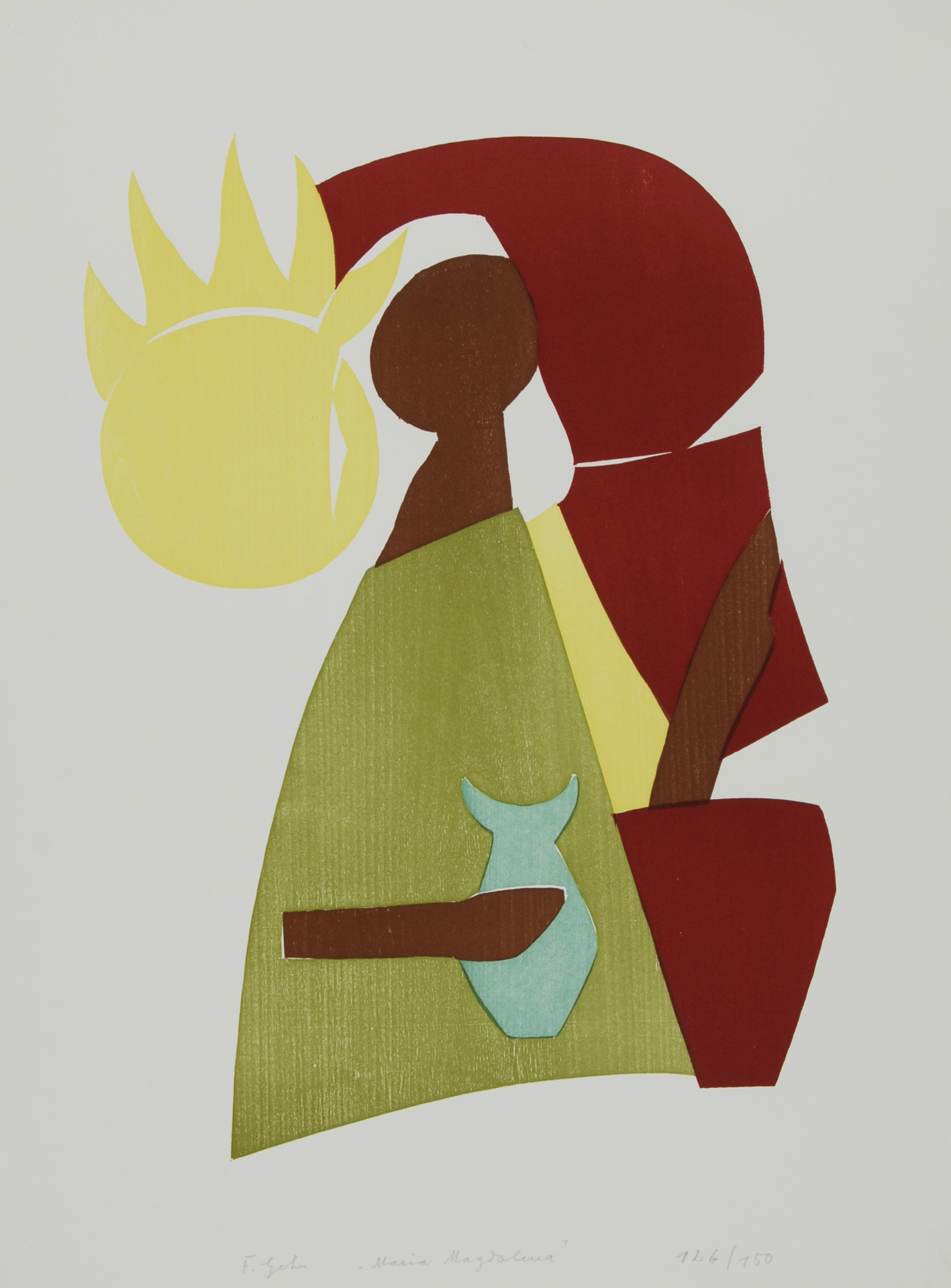Ferdinand Gehr, Maria Magdalena, 1963, aus "Grafikmappe Hochschule St. Gallen"