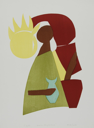 Maria Magdalena, 1963, from "Grafikmappe Hochschule St. Gallen"