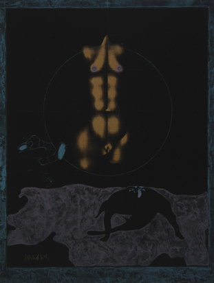 Ein böses Tier, 1971, aus "Graphikmappe des Schweizerischen Kunstvereins"