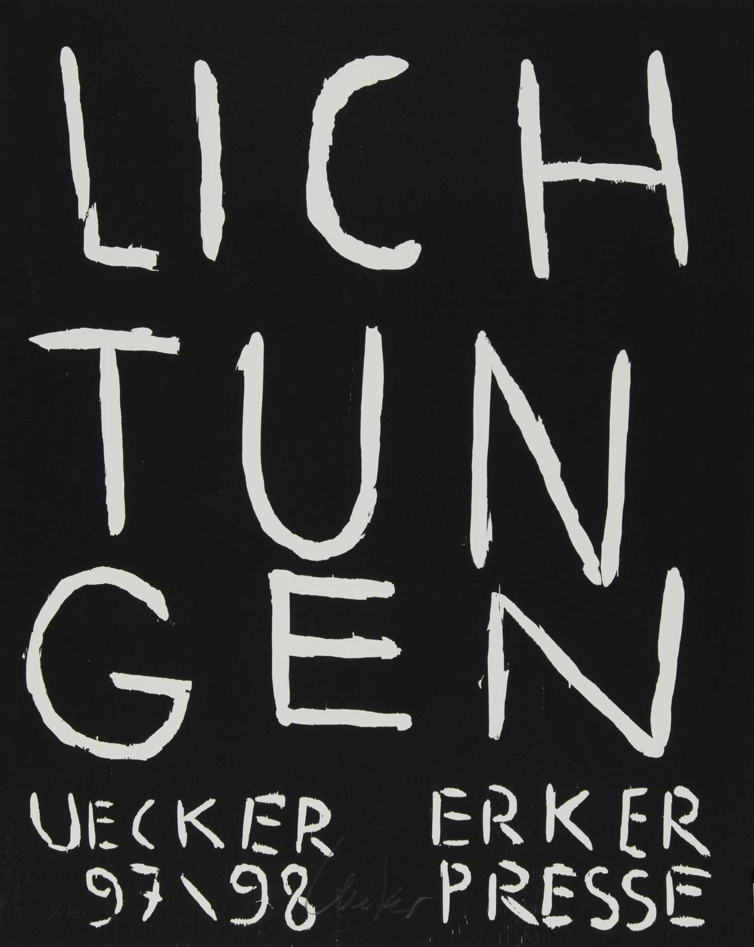 Günther Uecker, Mappe. Lichtungen