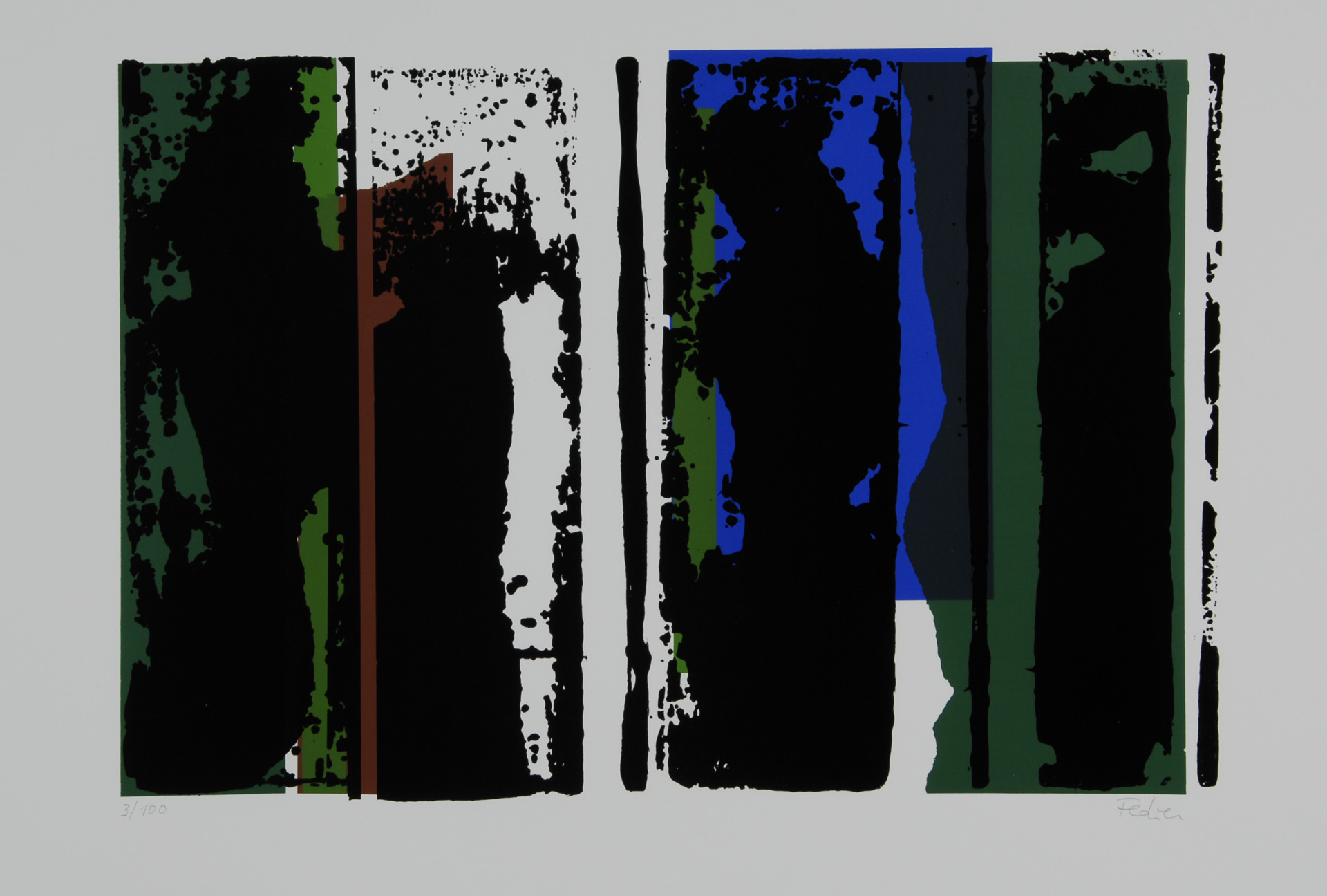 Franz Fedier, 2 sheets: Untitled
