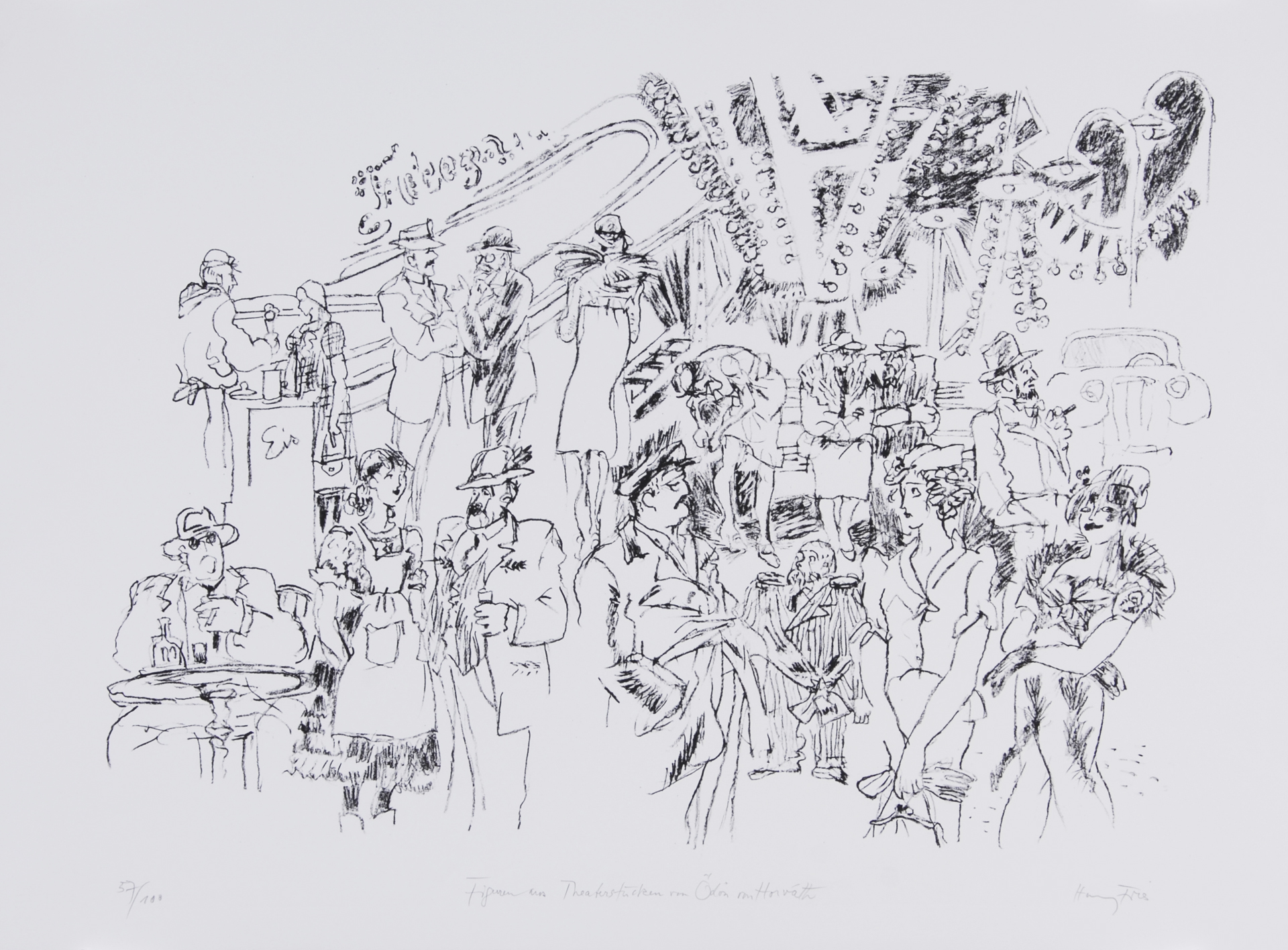 Grafik, 18 sheets: F. Droese; O. Tschumi (2); H. Falk; H. Fries; U. Güdel; W. Sautter; H.R. Sieber; H.R. Strupler (4); W. Weber; etc..
