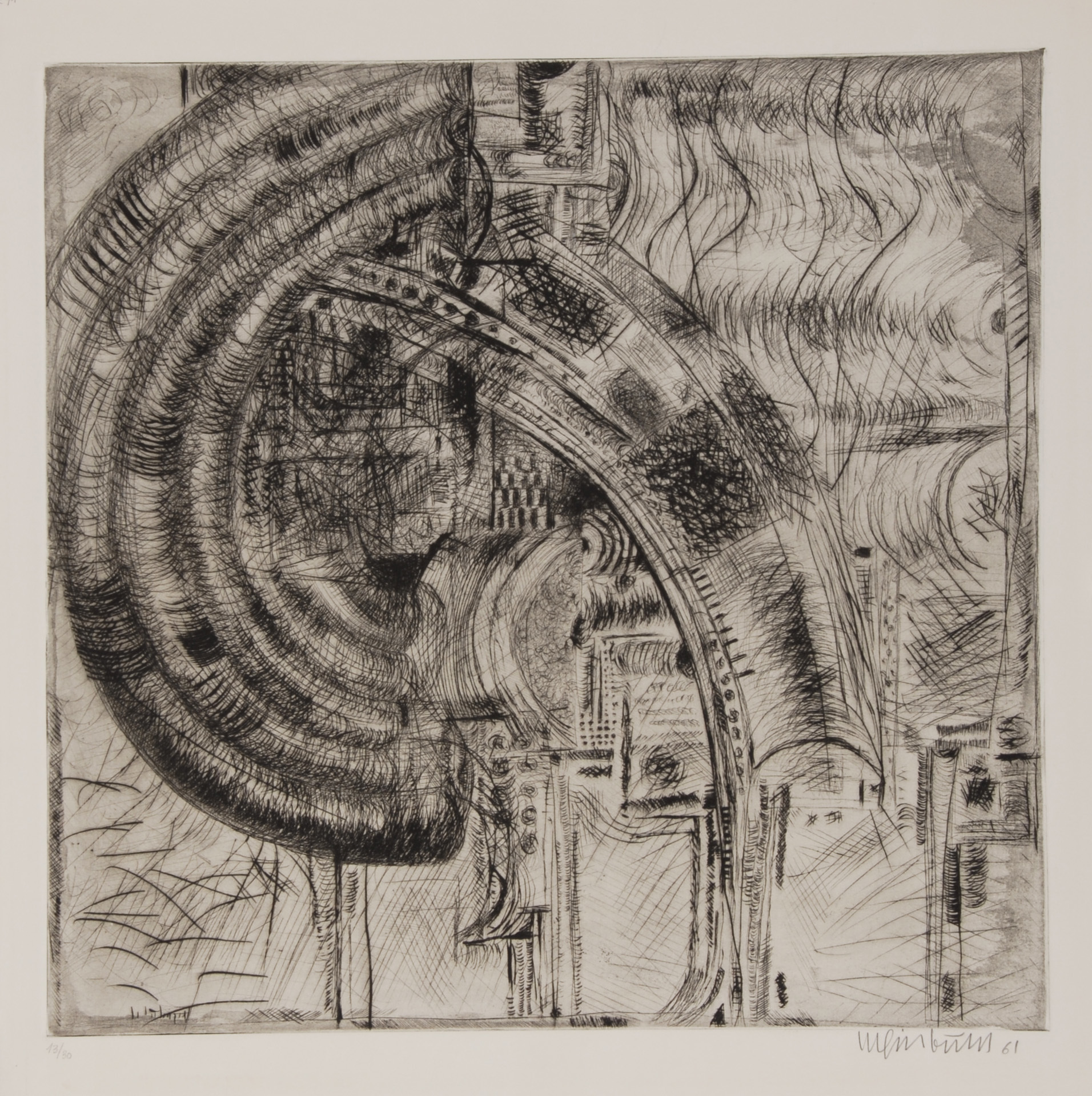 Bernhard Luginbühl, Radierung III