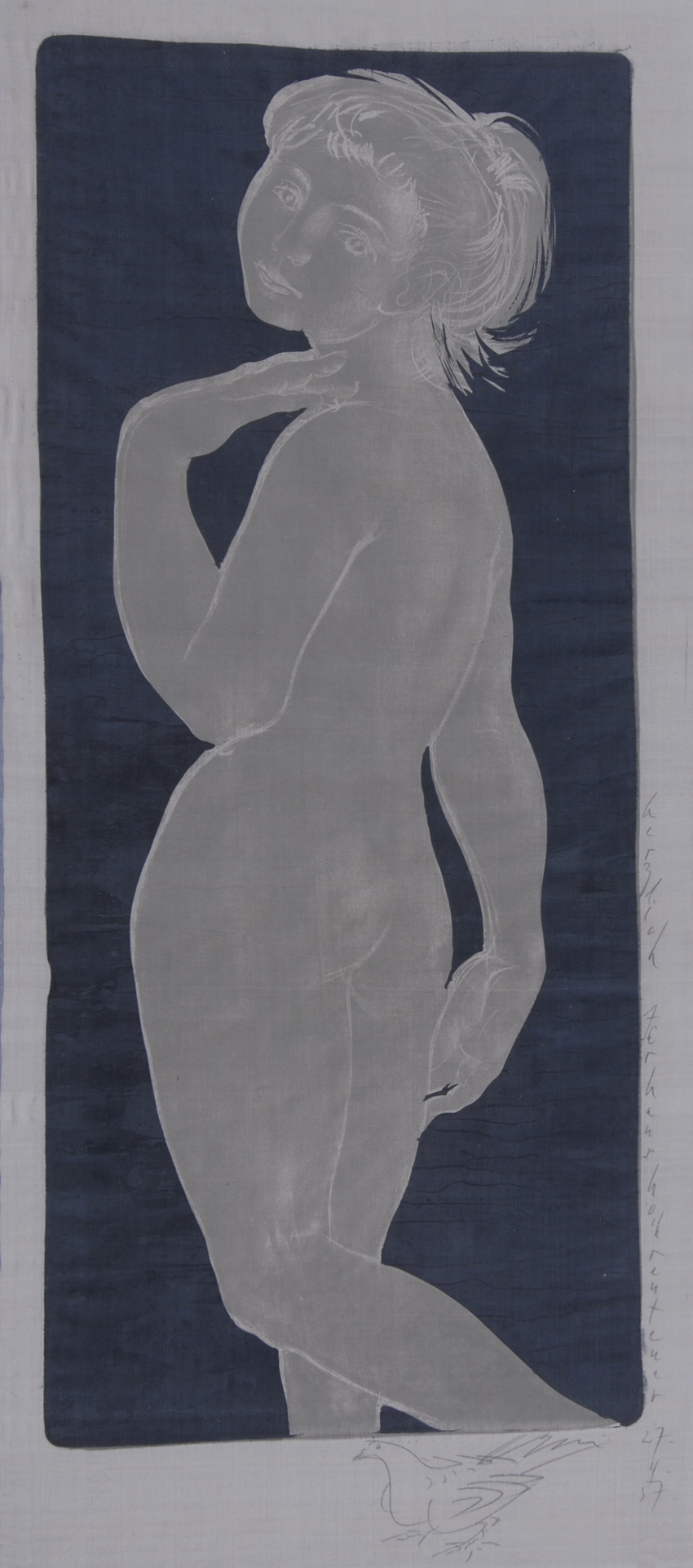 Hans Erni, Mädchen mit erhobenem Arm