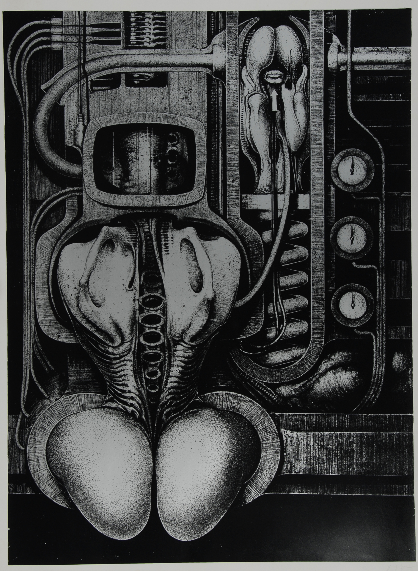 HR Giger, Sheet from "Biomechanoiden"