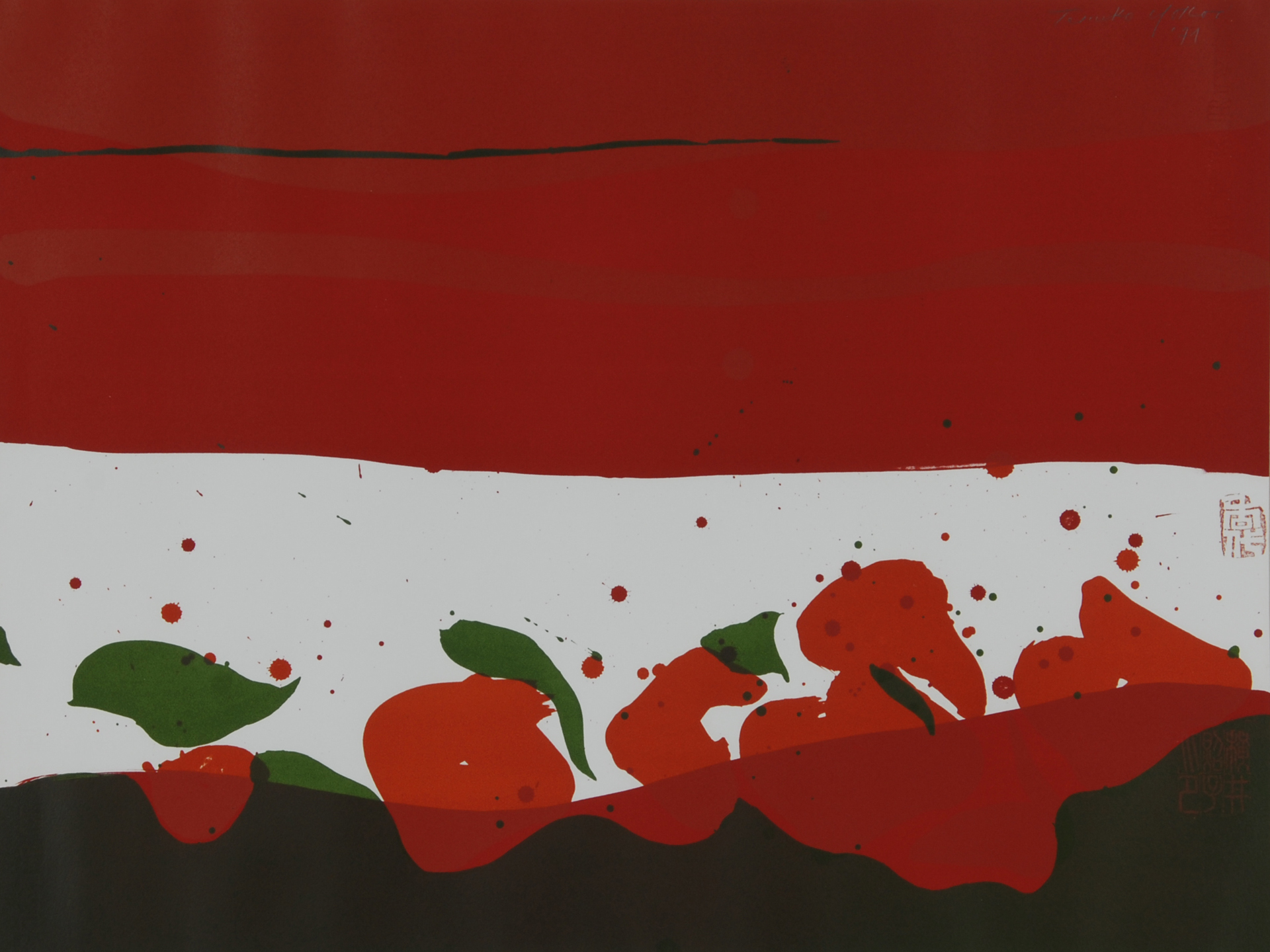 Teruko Yokoi, 3 sheets: Janvier, 1971; May, 1971; Novembre
