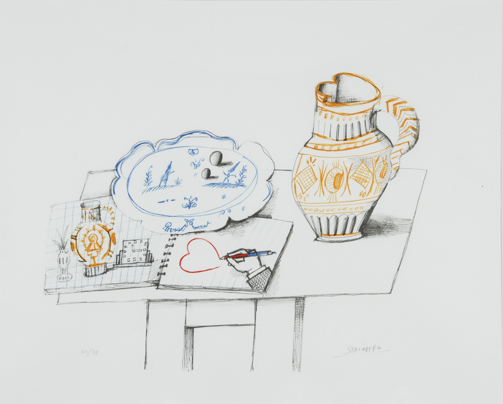 Saul Steinberg, Mois du coeur