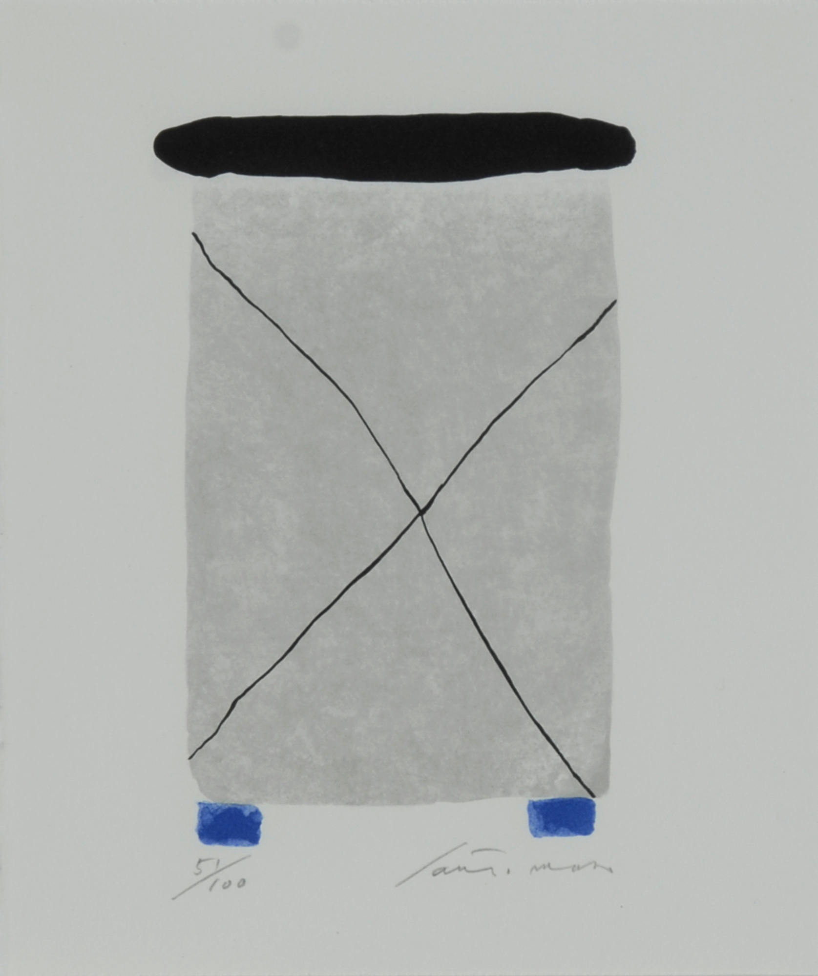 Giuseppe Santomaso, 2 sheets: Senza titolo, 1973; Fuori il giallo