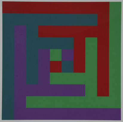 Vier verbundene Gruppen, from "Sechs Serigrafien"