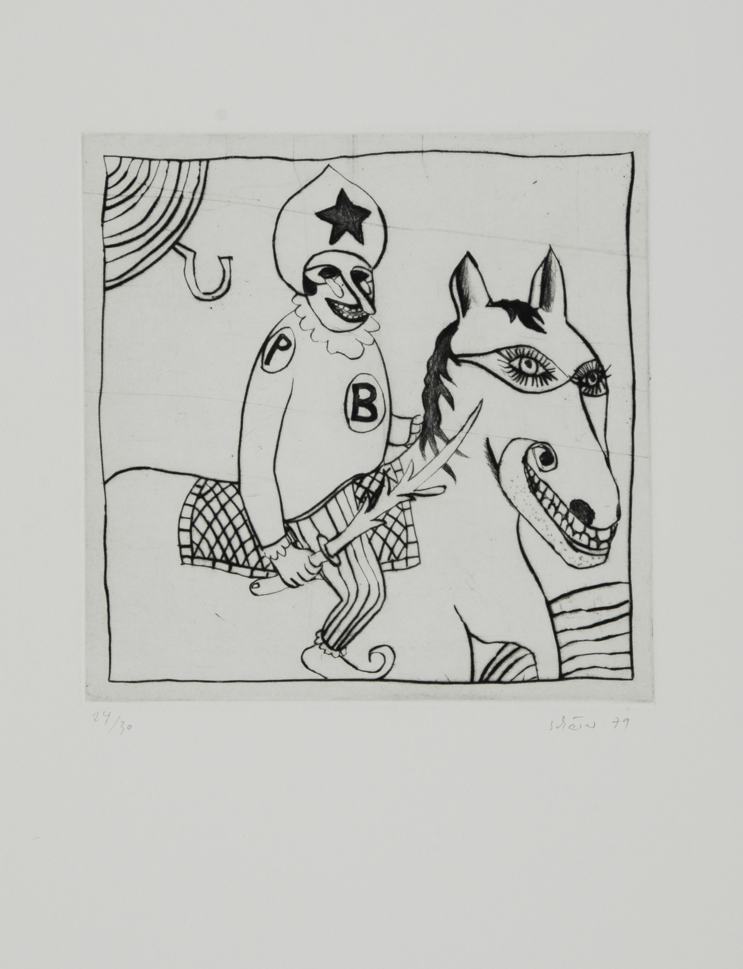 Hans Schärer, 3 sheets: Untitled, 1979 (2); Untitled
