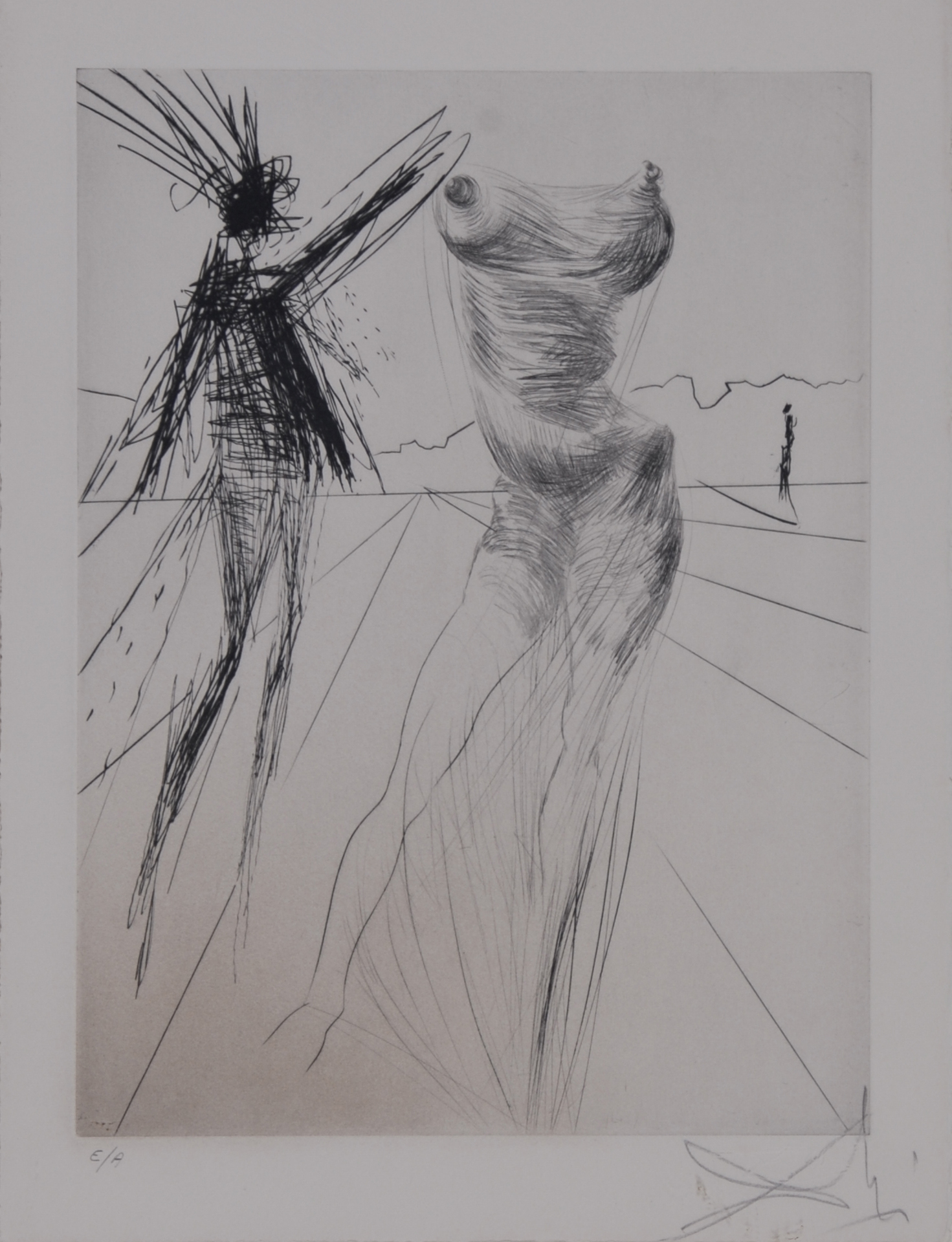 Salvador Dalí, Le Buste, from "Faust (La nuit de Walpurgis)"