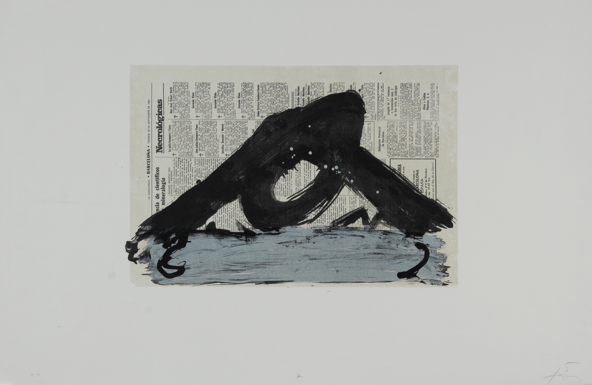 Antoni Tàpies, Sheet from "Suite 63 x 90"