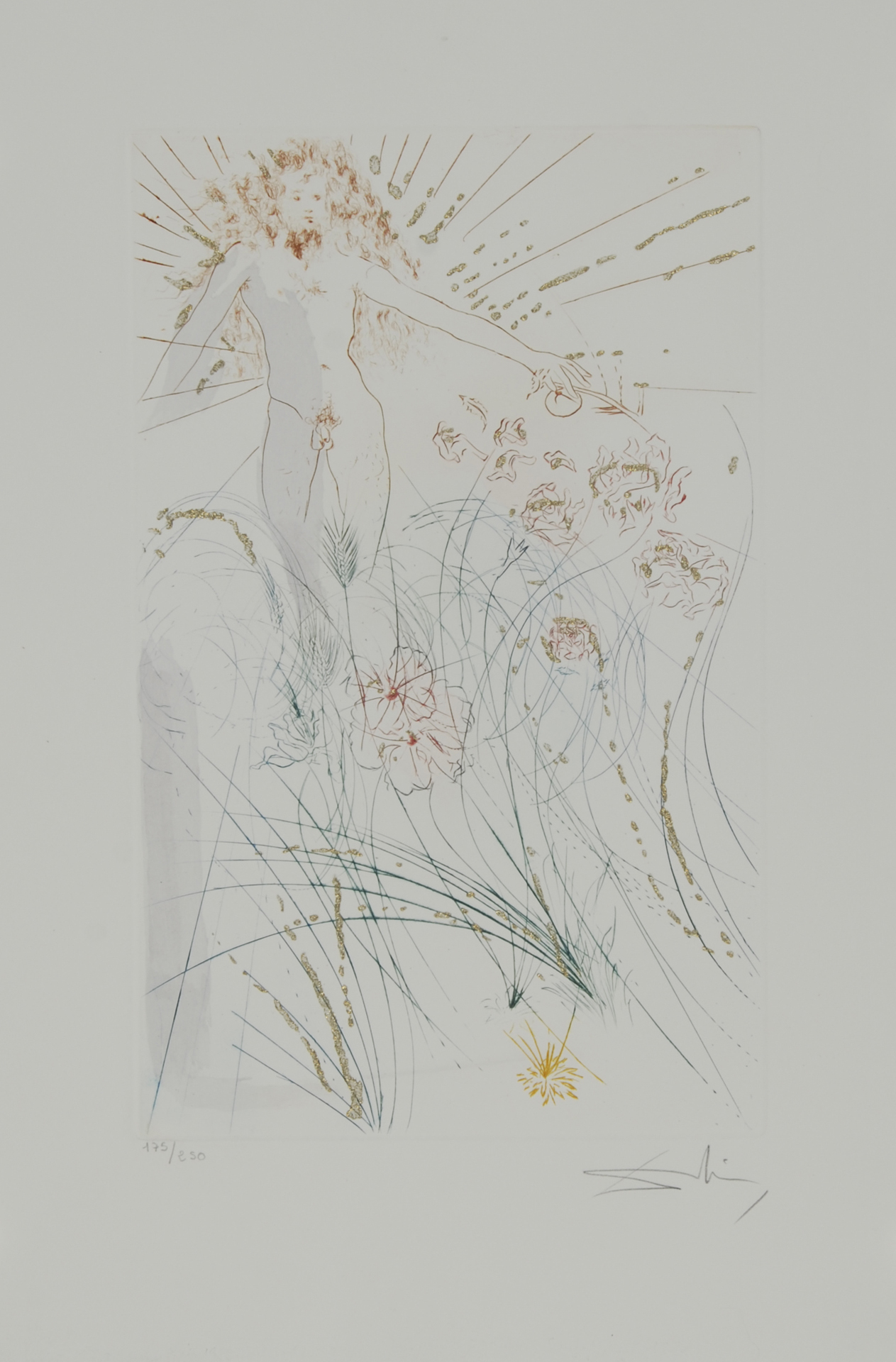 Salvador Dalí, Der Geliebte weidet zwischen den Lilien, from "Das Hohe Lied des Salamon"