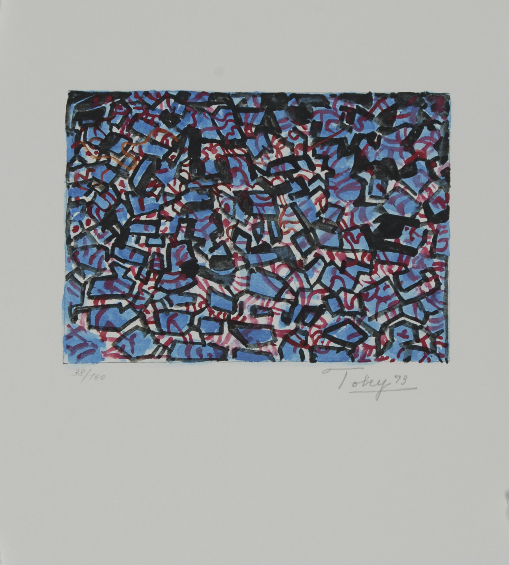 Mark Tobey, 2 sheets: Untitled, 1973; Untitled