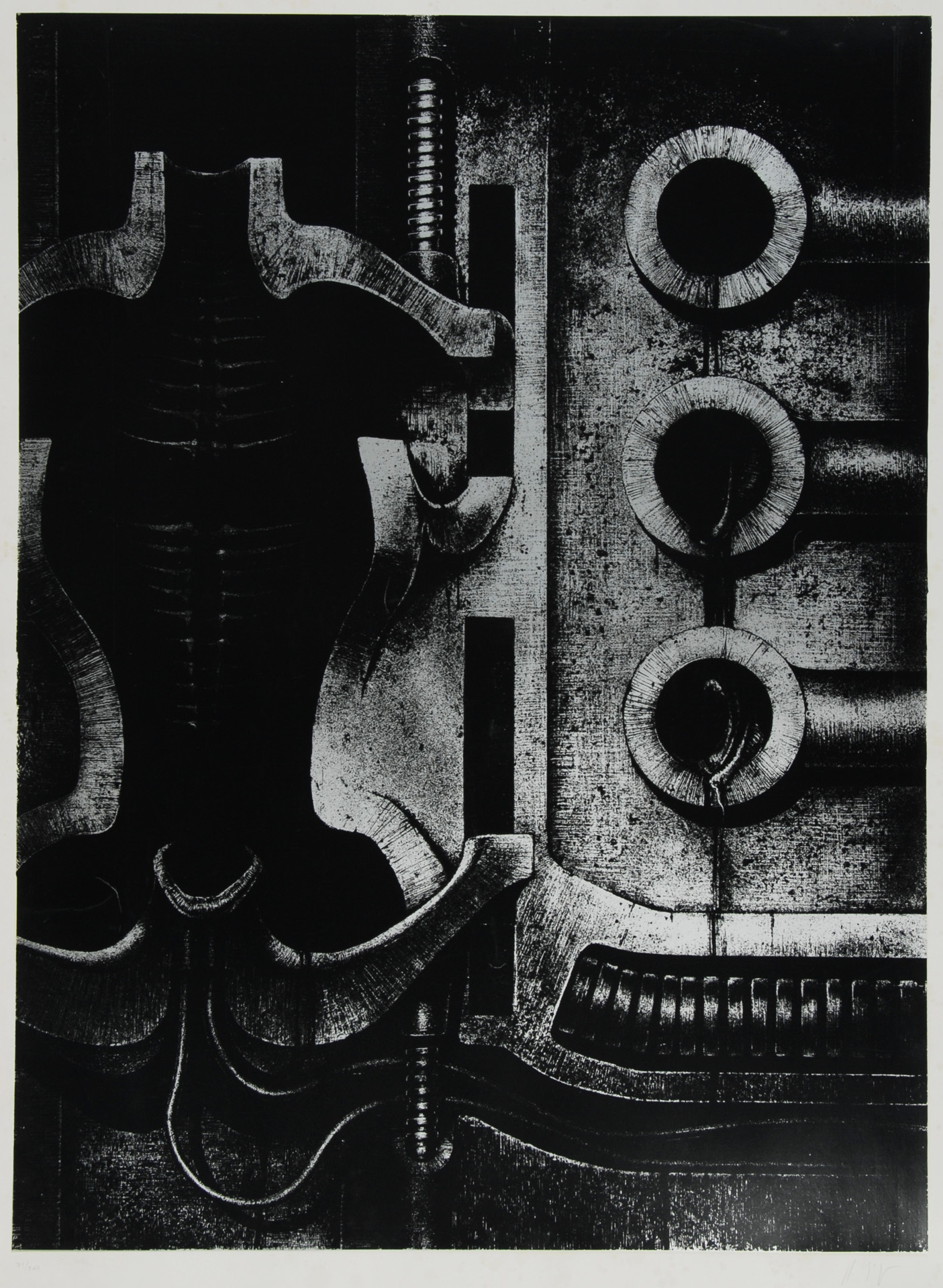 HR Giger, Sheet from "Biomechanoiden"