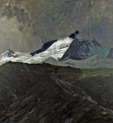 Matterhorn im Nebel