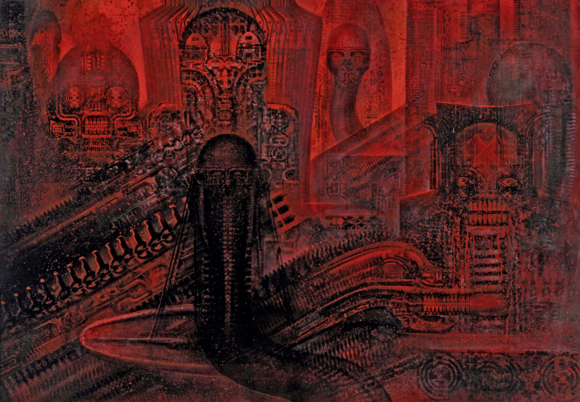HR Giger, Rote biomechanoide Landschaft