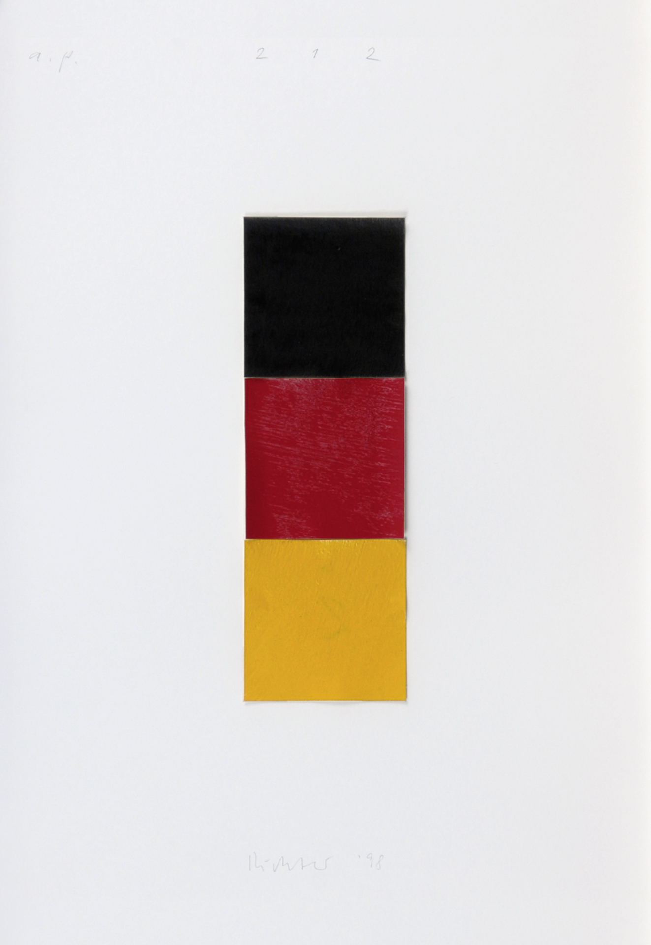 Gerhard Richter, Schwarz, Rot, Gold I