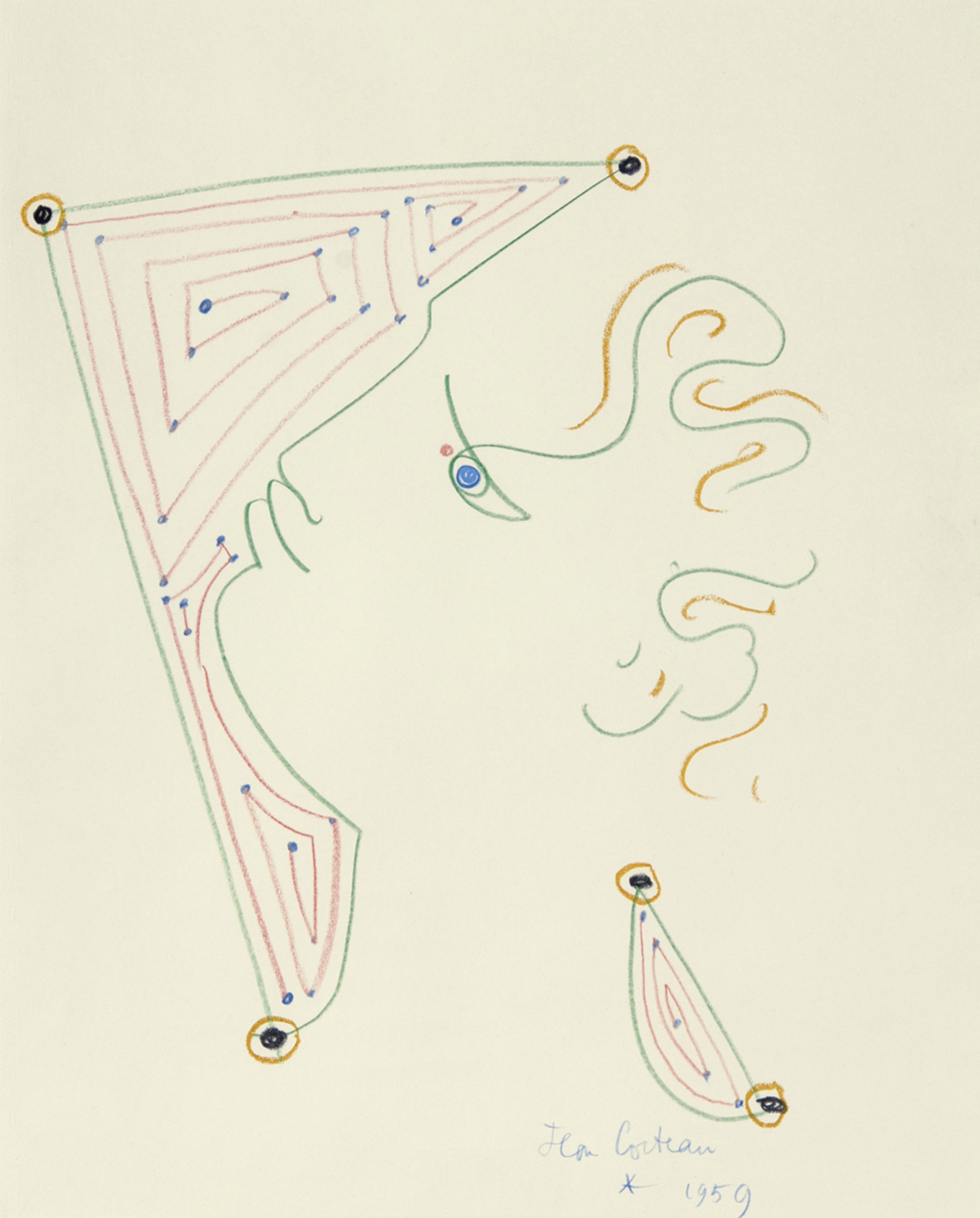 Jean Cocteau, Profil d'Orphée aux arabesques