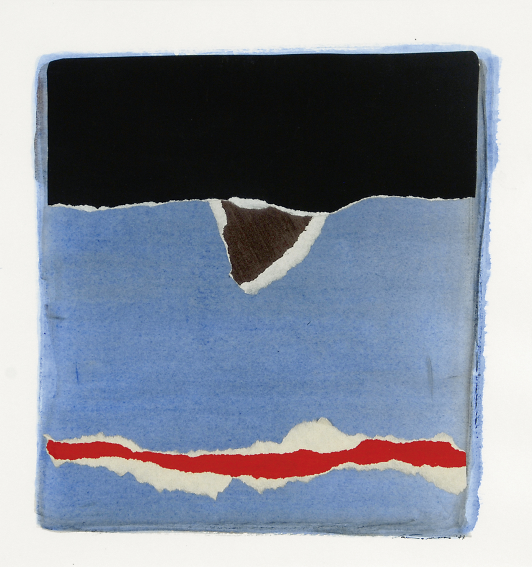 Giuseppe Santomaso, Ligne rouge