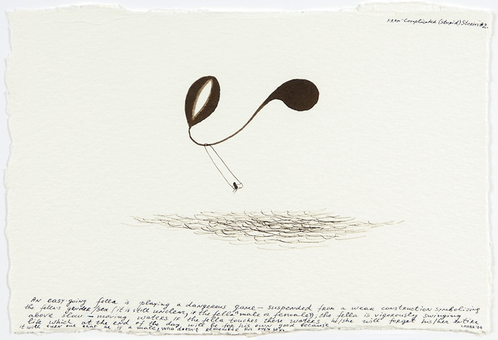 Nedko Solakov, An easy-going fella..., aus "Complicated (Stupid) Stories" 2
