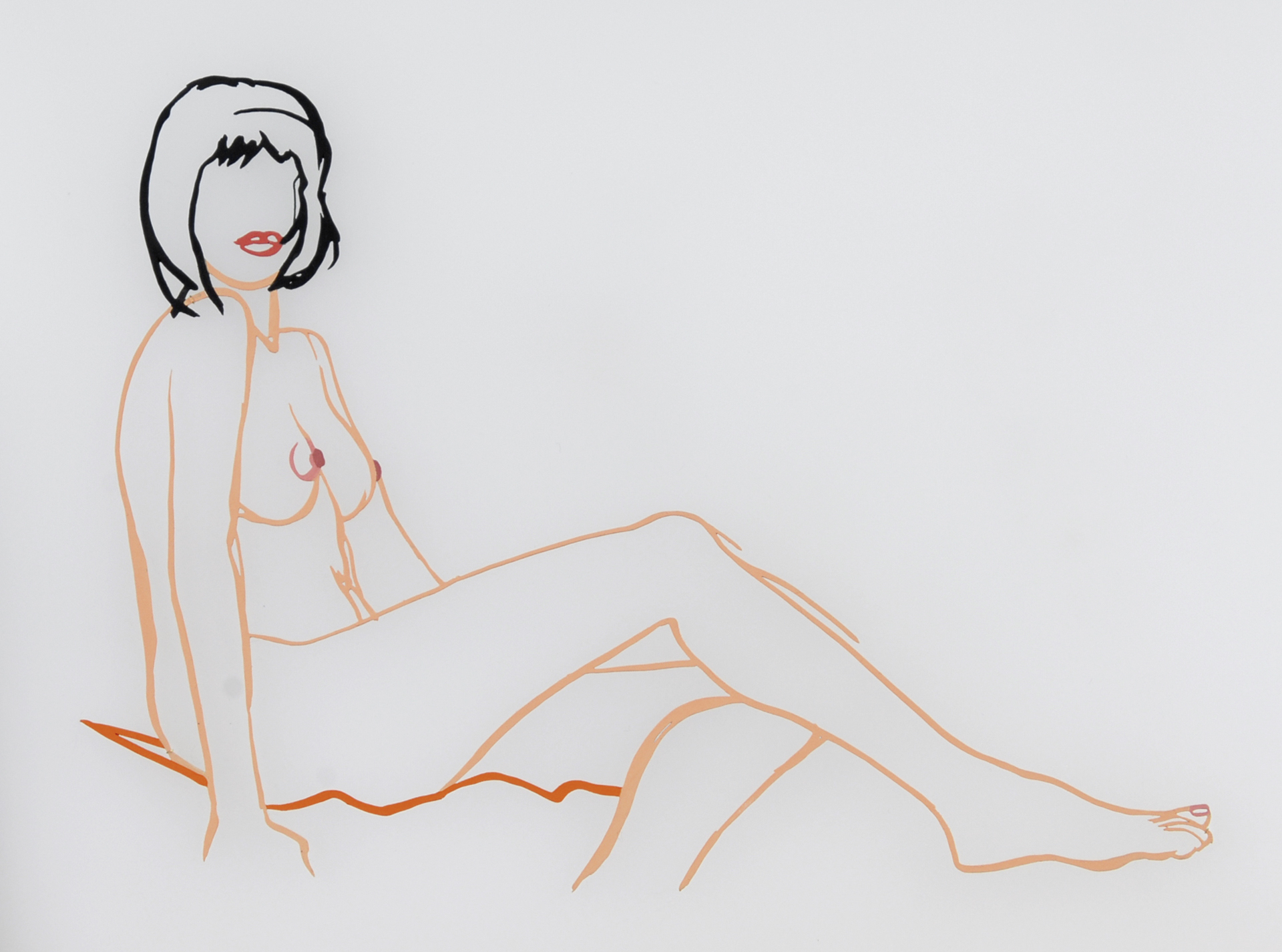 Tom Wesselmann, Monica Sitting, One Leg on the Other