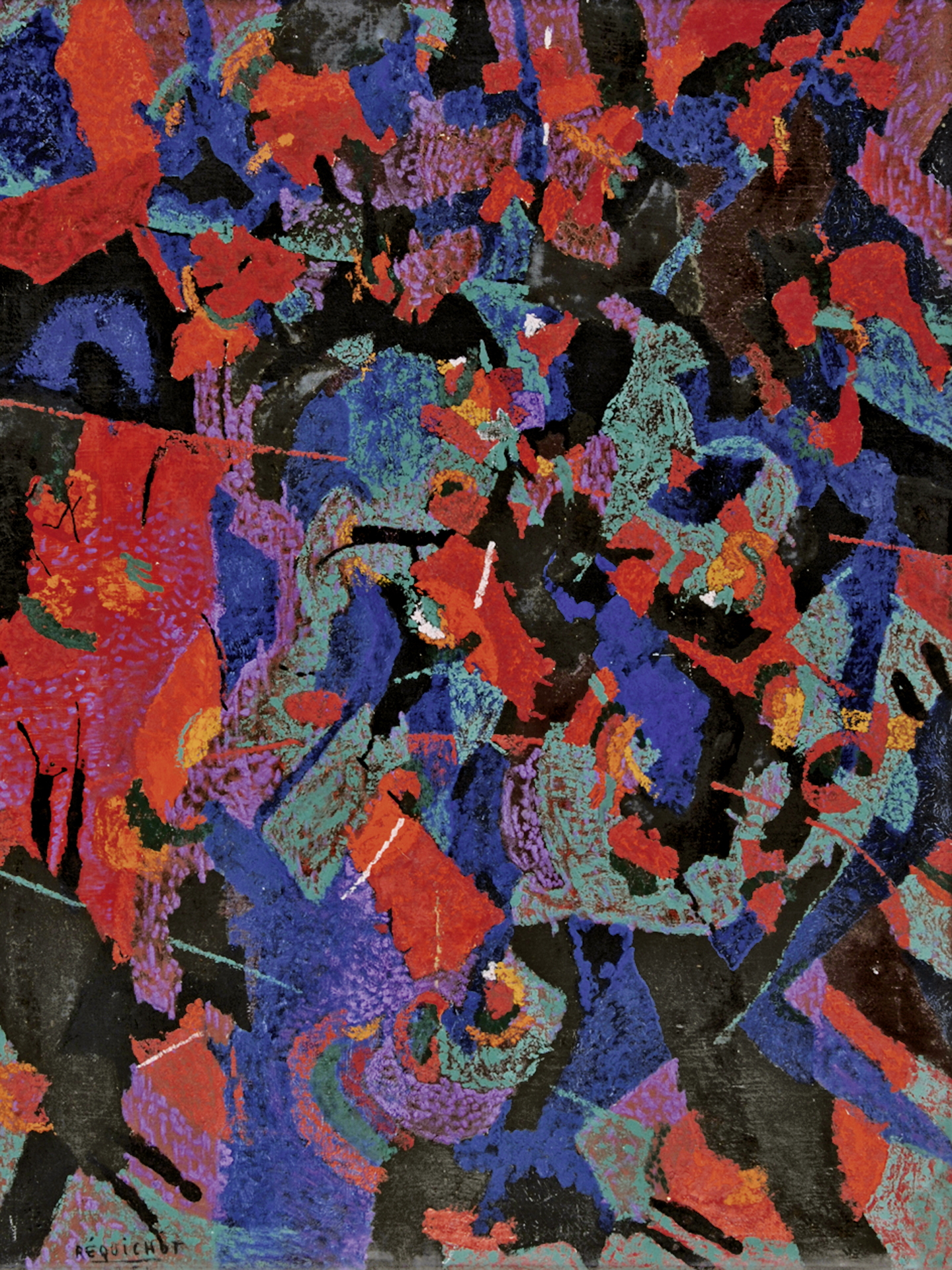 Bernard Réquichot, Composition