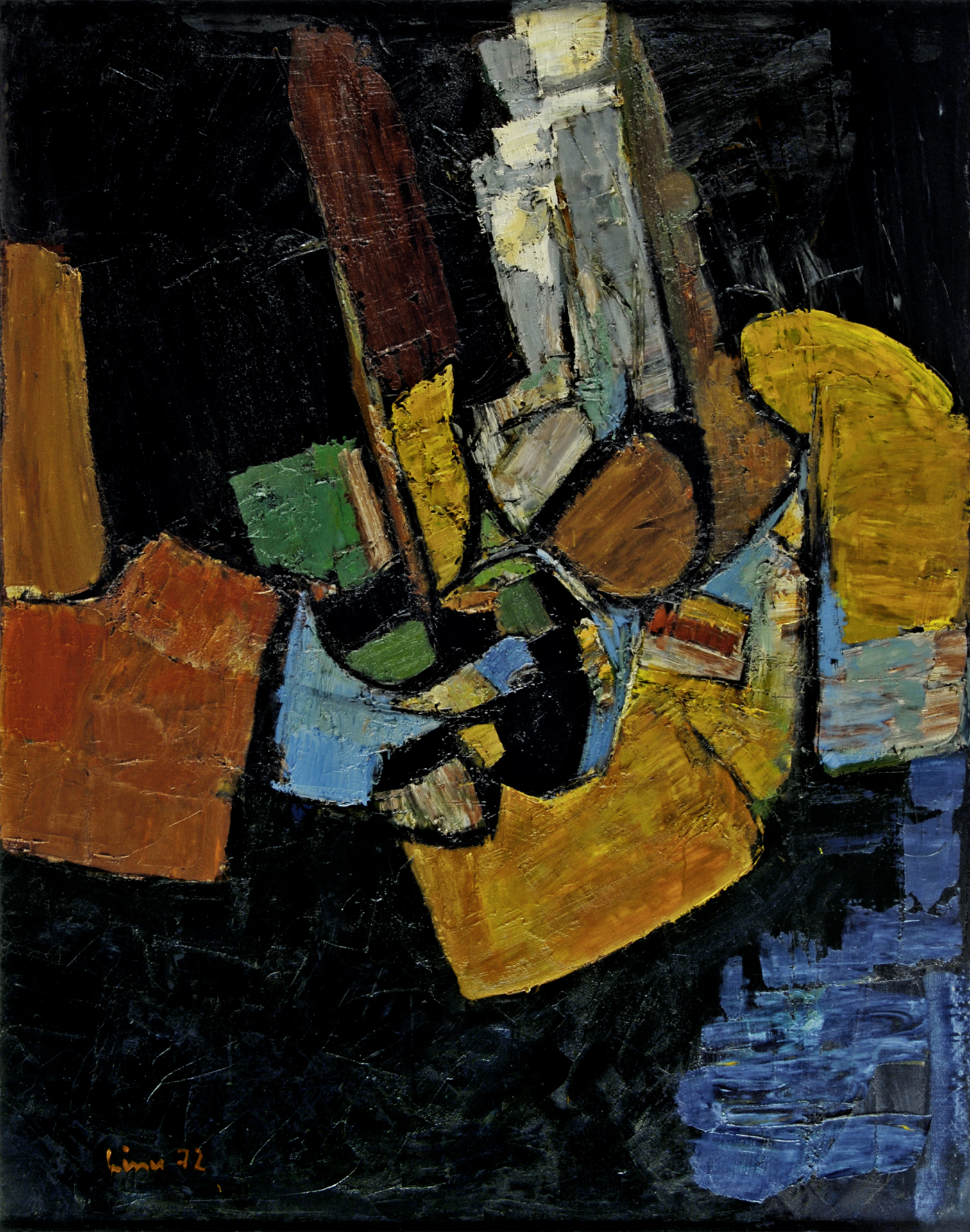 Carl Liner, Ocker-Grün-Rot