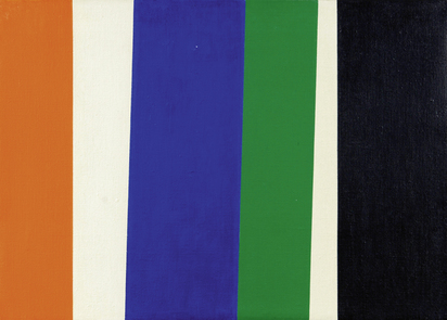 Orange-Blau-Grün-Schwarz