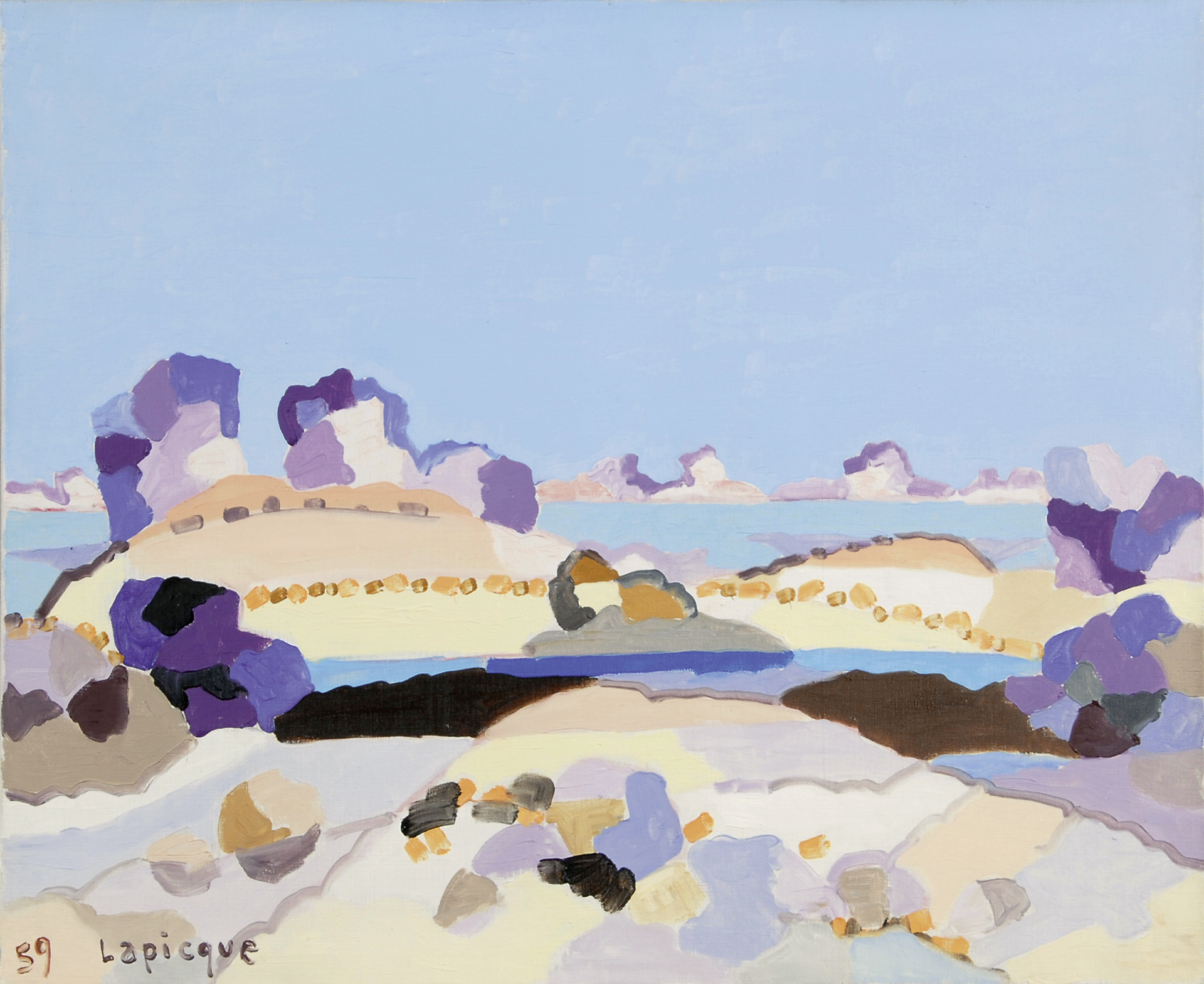 Charles Lapicque, Lagune bretonne