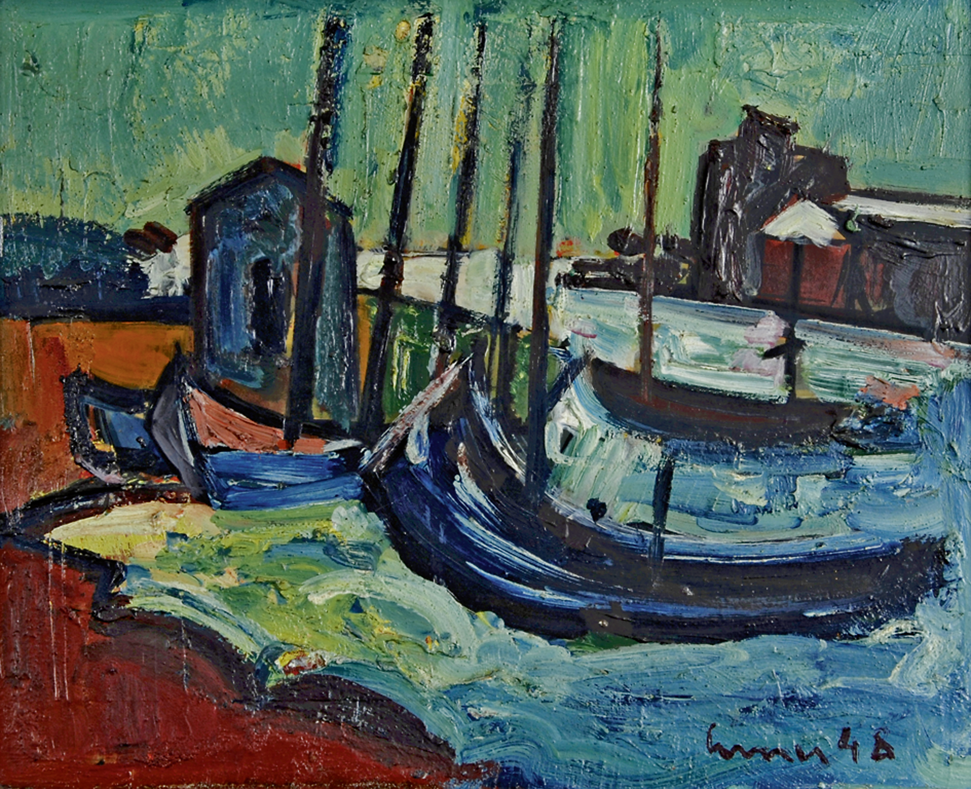 Carl Liner, Hafenszene