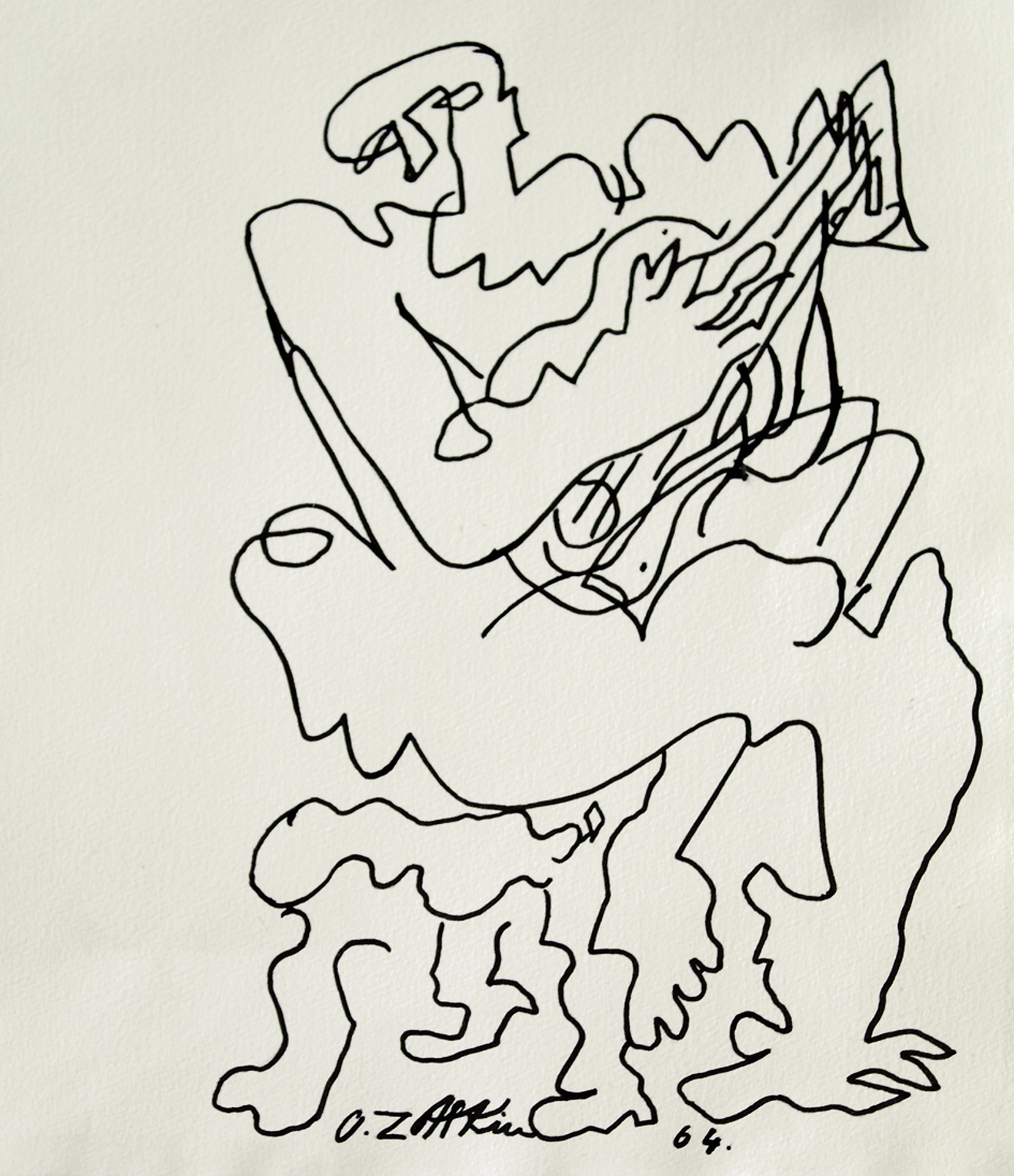 Ossip Zadkine, Personnage à la guitare