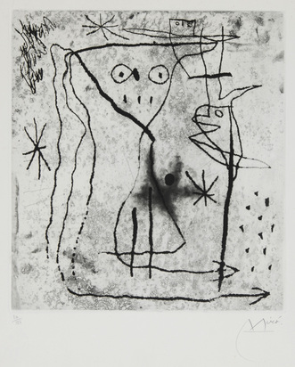 Jeune fille aux deux oiseaux, 1967, aus "Gérald Cramer, Trente ans d'activité"
