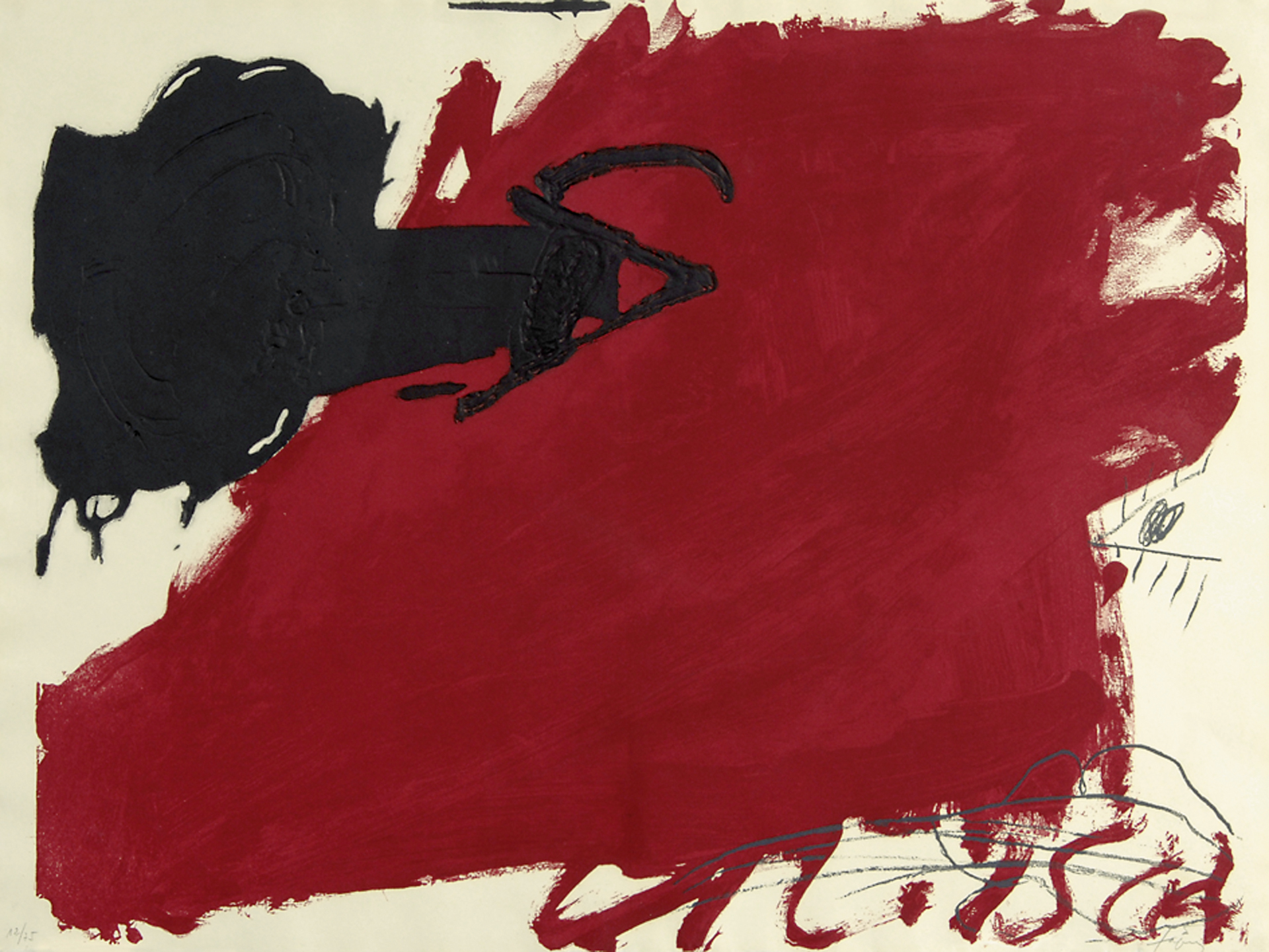 Antoni Tàpies, Gran taca roja