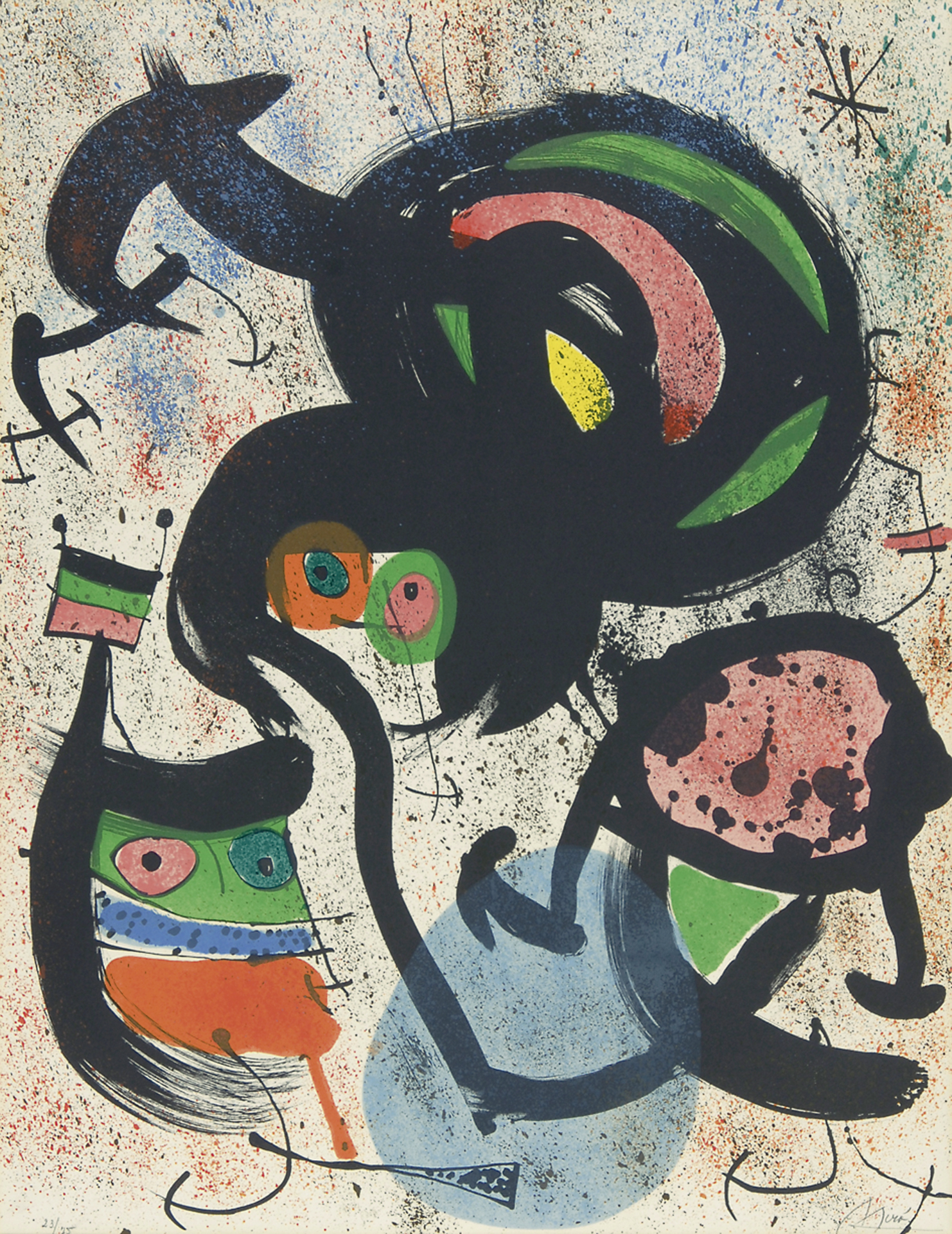 Joan Miró, Blatt 2, aus "Los videntes"