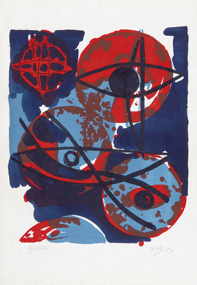 Rot aus Blau, from "Europäische Graphik II"