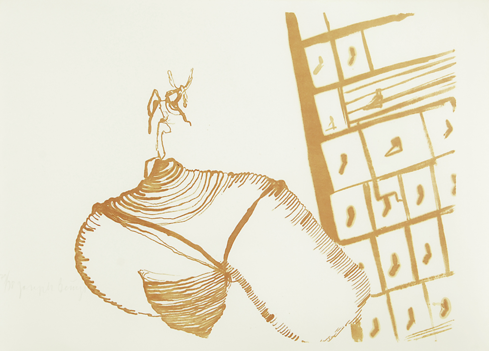 Joseph Beuys, O.T. (aus dem Leben der Bienen), aus "Spur I"