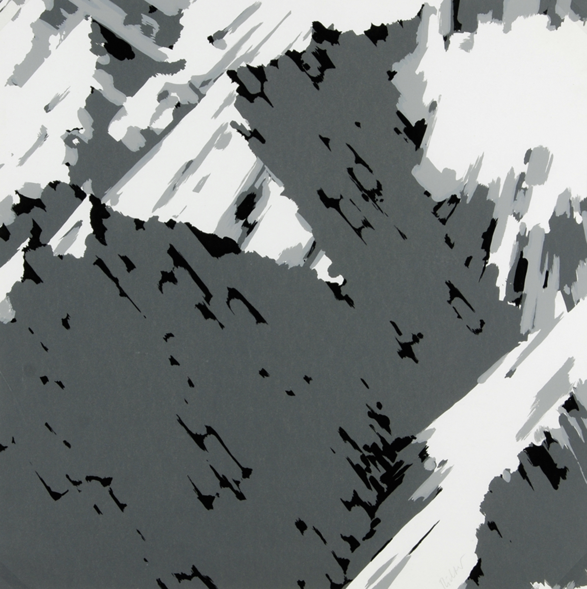 Gerhard Richter, Motiv B3, from "Schweizer Alpen II"