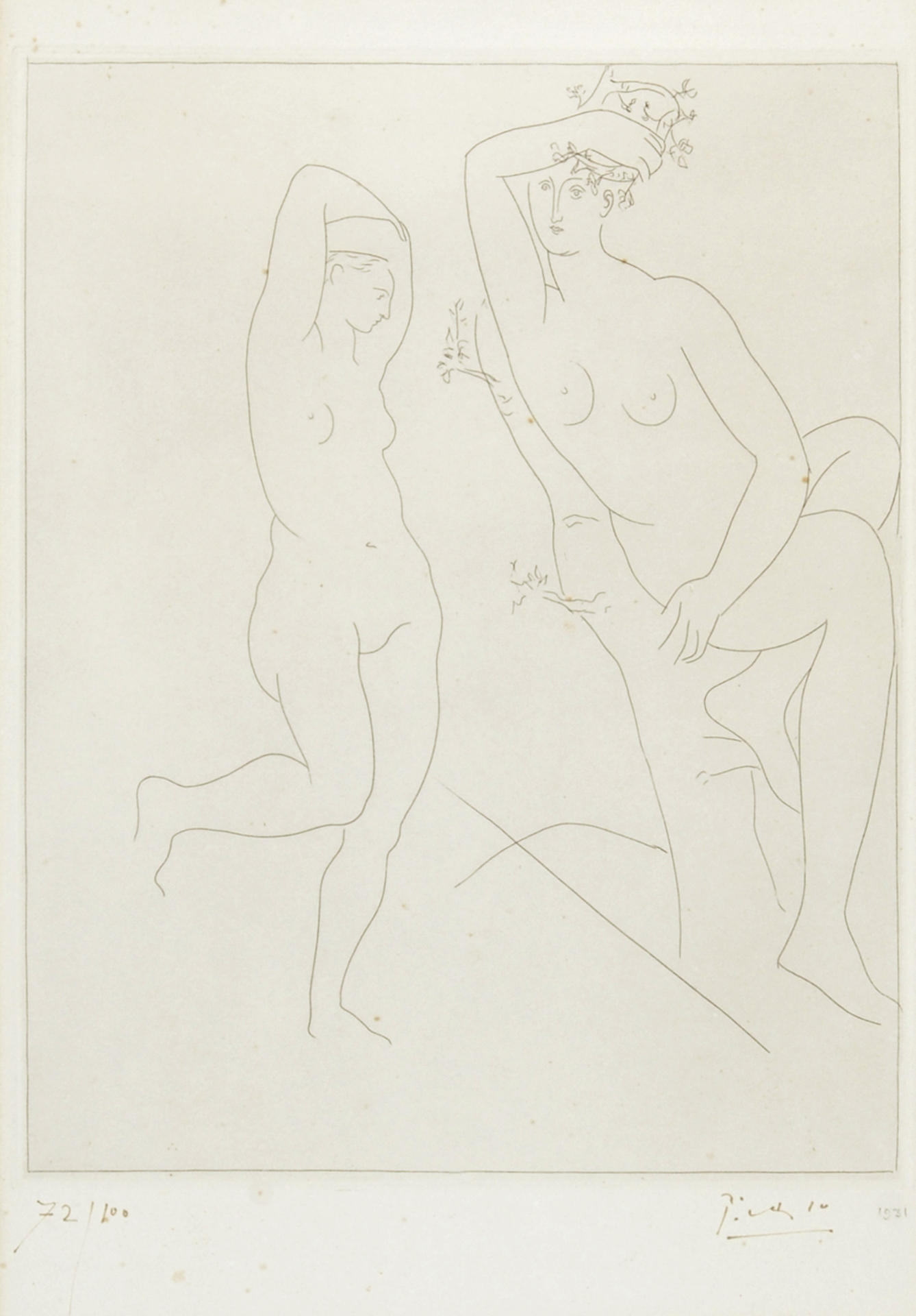 Pablo Picasso, Deux femmes nues, dont une dans un arbre