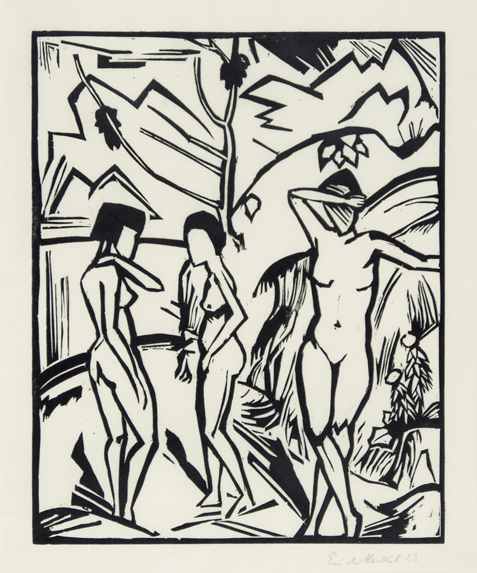 Erich Heckel, Drei Frauen am Wasser