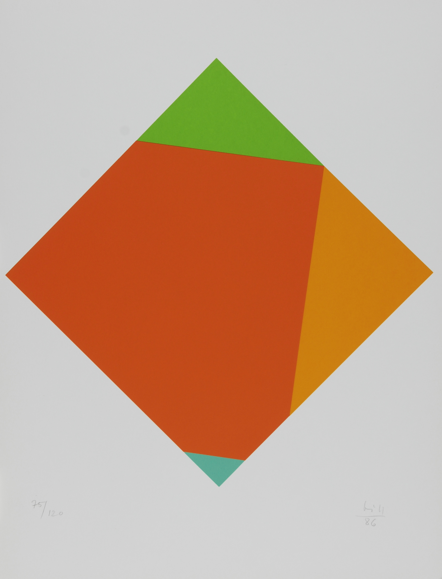 Max Bill, Mappe.  Acht transcolorationen