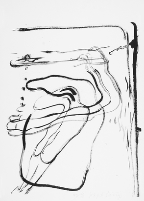 Ohne Titel - Schwimmer unter Wasser, aus "Spur I"